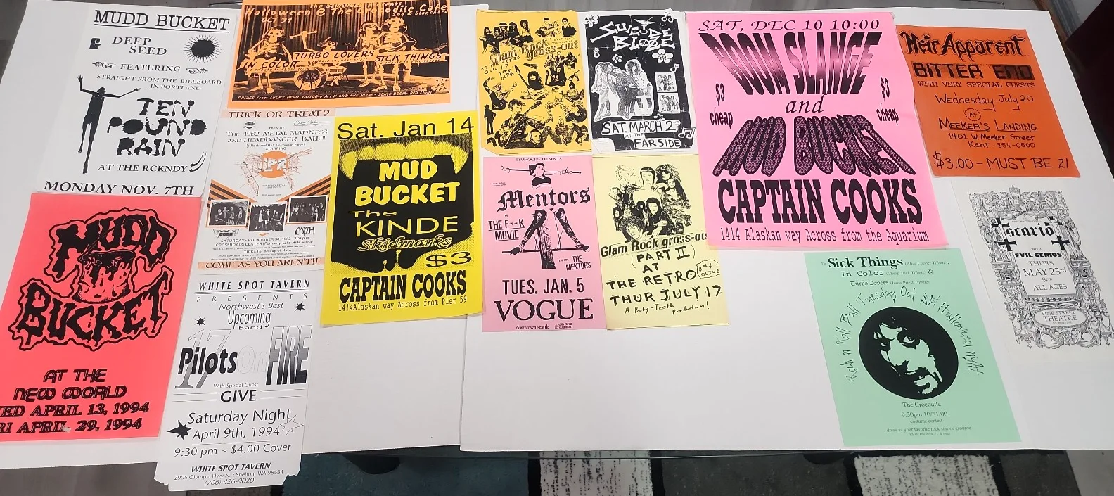Seattle/Northwest Concert Poster Flyer Lot of 28 Vintage 1980s-90s Public Enemy+, изображение 2