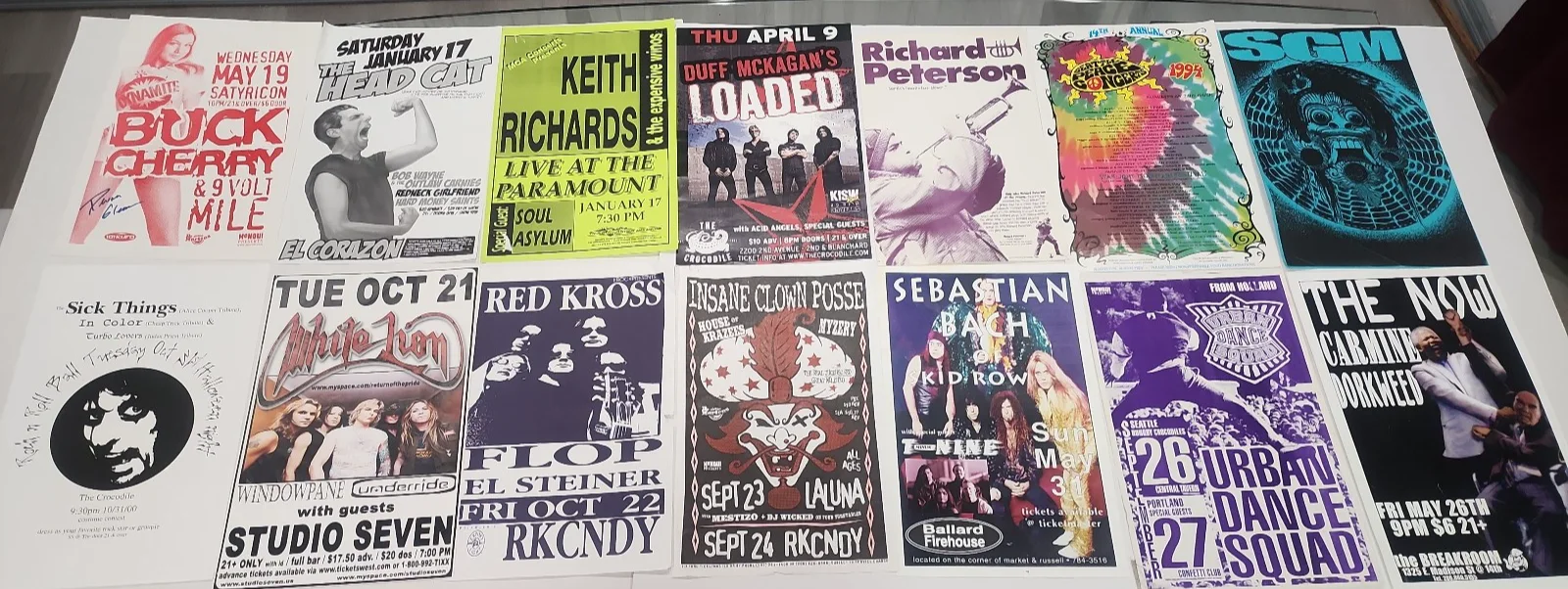 Seattle WA & Northwest Concert Poster Flyers Lot of 28 Vintage 1980s-00s 11x17, изображение 2