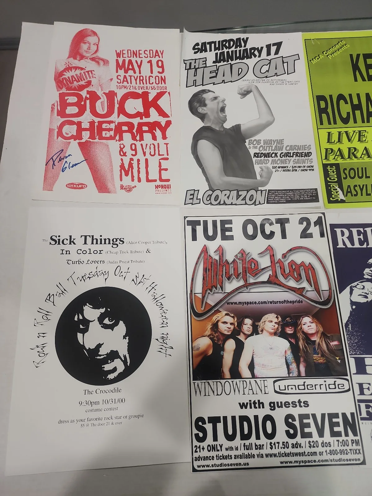 Seattle WA & Northwest Concert Poster Flyers Lot of 28 Vintage 1980s-00s 11x17, изображение 3