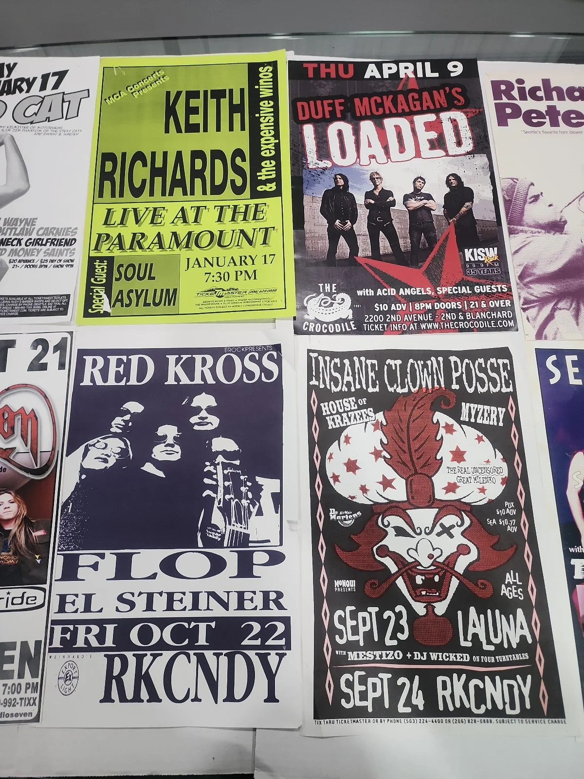 Seattle WA & Northwest Concert Poster Flyers Lot of 28 Vintage 1980s-00s 11x17, изображение 4