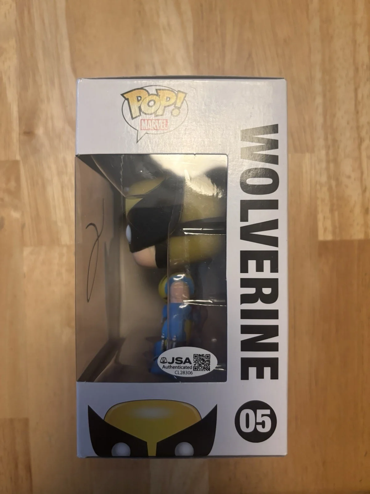 Hugh Jackman Signed Wolverine Funko Pop X-Men Marvel #05 Autograph JSA COA, image 2