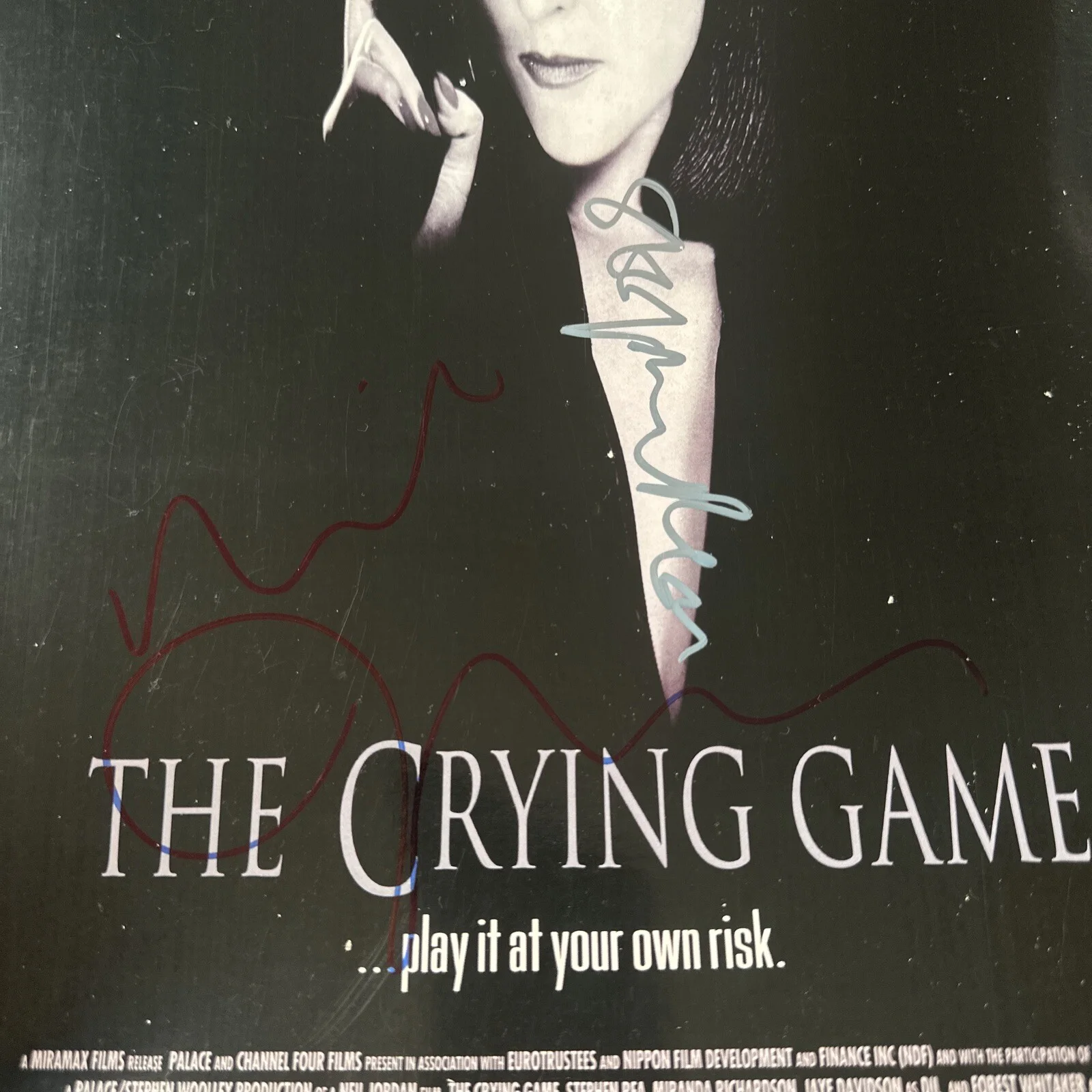 neil jordan — Director Neil Jordan & Stephen Rea Signed Crying Game Poster In Person, изображение 2