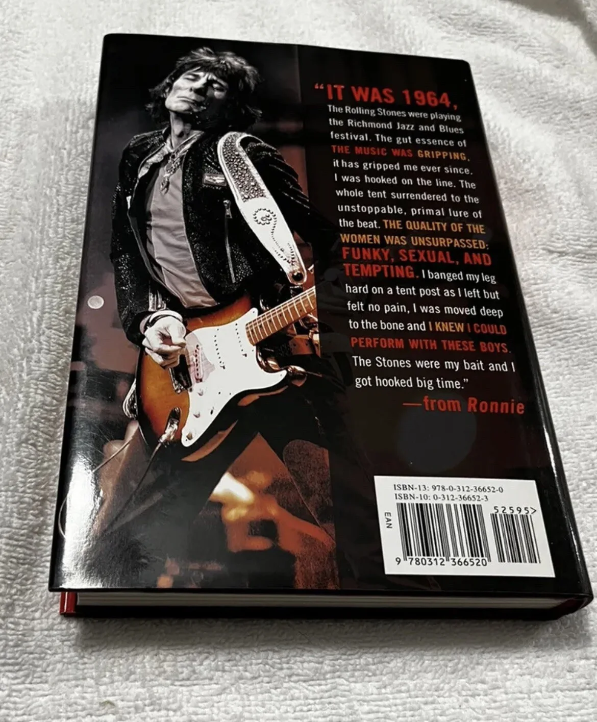 ROLLING STONES RONNIE WOOD SIGNED Autograph AUTOBIOGRAPHY Ronnie BECKETT COA, изображение 3