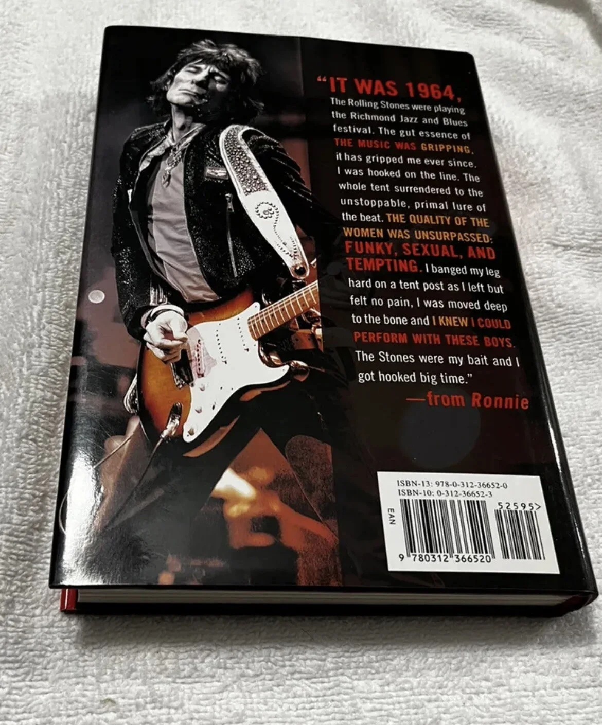 ROLLING STONES RONNIE WOOD SIGNED Autograph AUTOBIOGRAPHY Ronnie BECKETT COA, изображение 5