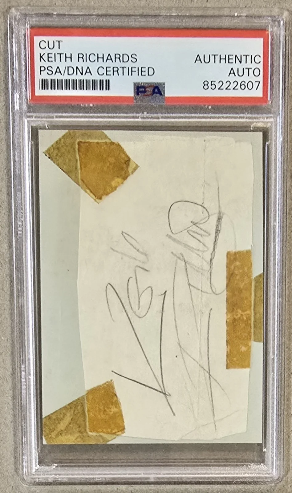 KEITH RICHARDS Signed Cut Auto PSA PSA/DNA Authentic Autograph TheRolling Stones, image 2
