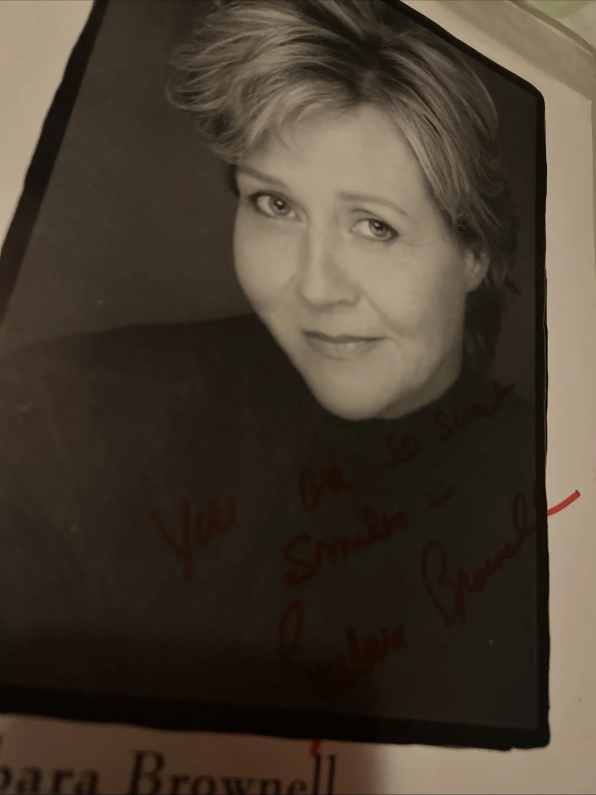 Barbara Brownell — Barbara Brownell Autograph Photo 8 X 10 Black-And-White With Card, изображение 3