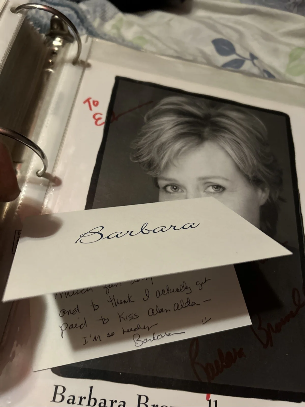Barbara Brownell — Barbara Brownell Autograph Photo 8 X 10 Black-And-White With Card, изображение 4