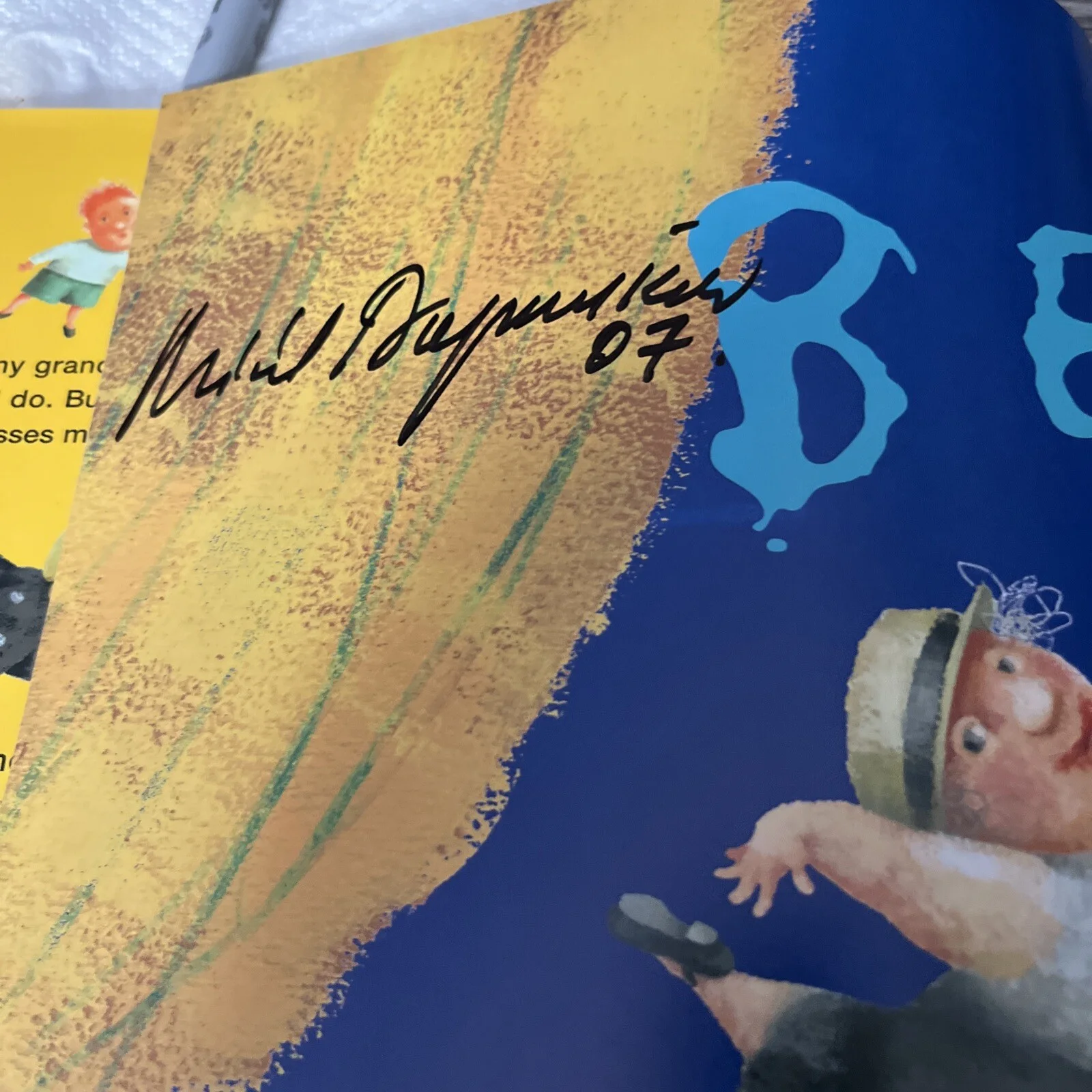 Mikhail Baryshnikov — Mikhail Baryshnikov Vladimir Radunsky Because SIGNED Autograph HC BOOK BECKETT, image 2