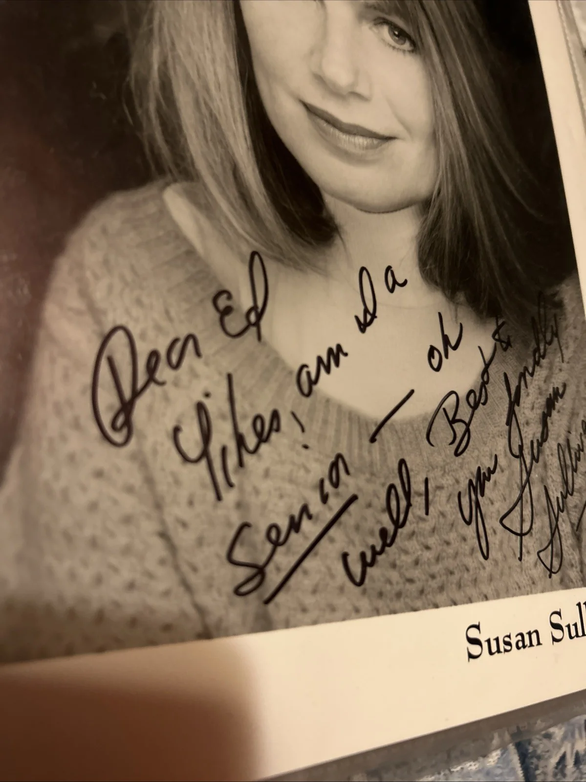 Suzanne Sullivan — Suzanne Sullivan Autographed 8 X 10 Black-And-White Photo Original, изображение 4