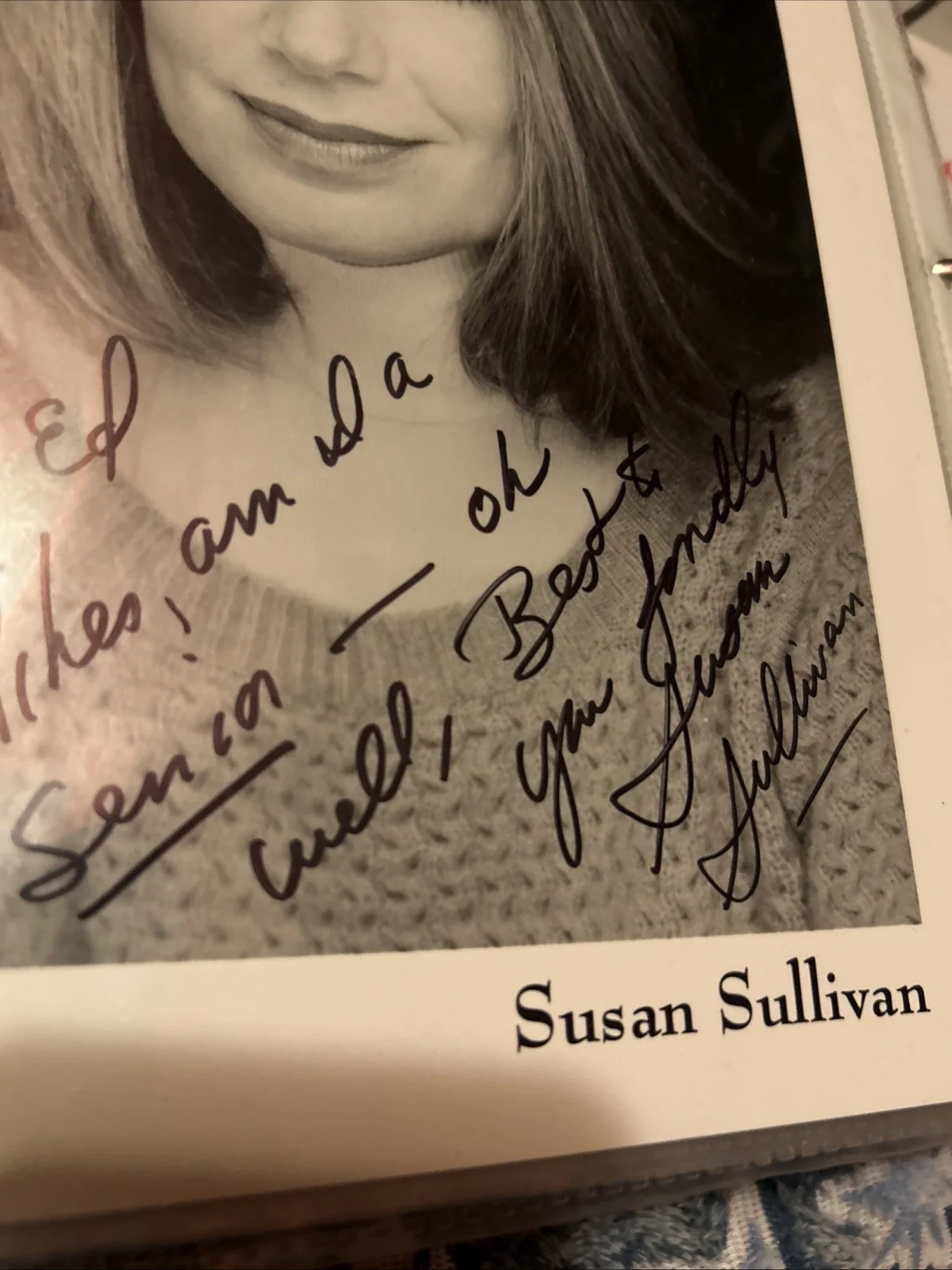 Suzanne Sullivan — Suzanne Sullivan Autographed 8 X 10 Black-And-White Photo Original, изображение 5