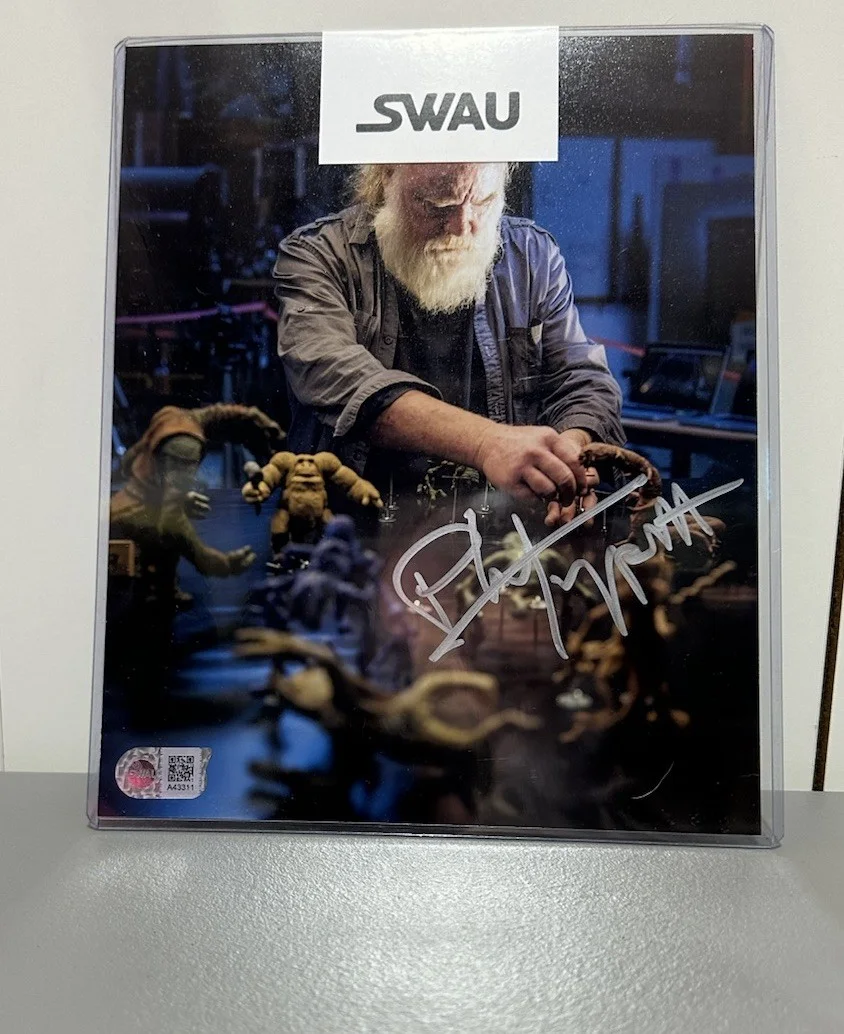 Phil Tippett — SWAU Phil Tippett Signed 8x10 Photo Star Wars Trilogy Animation Model Maker Auto, image 5