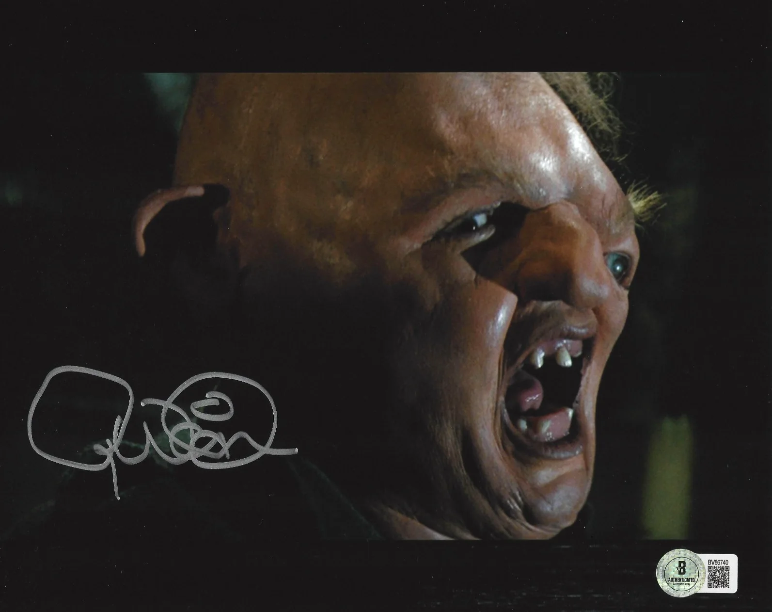 RANDELL WIDNER SIGNED 'THE GOONIES' STUNT SLOTH 8x10 MOVIE PHOTO C BECKETT COA, изображение 2