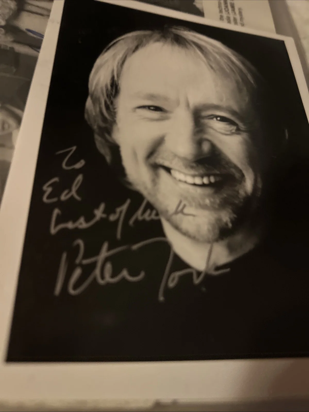 Peter Tork Autographed 3 X 5 Black-And-White Photo Authentic The Monkeys, изображение 2