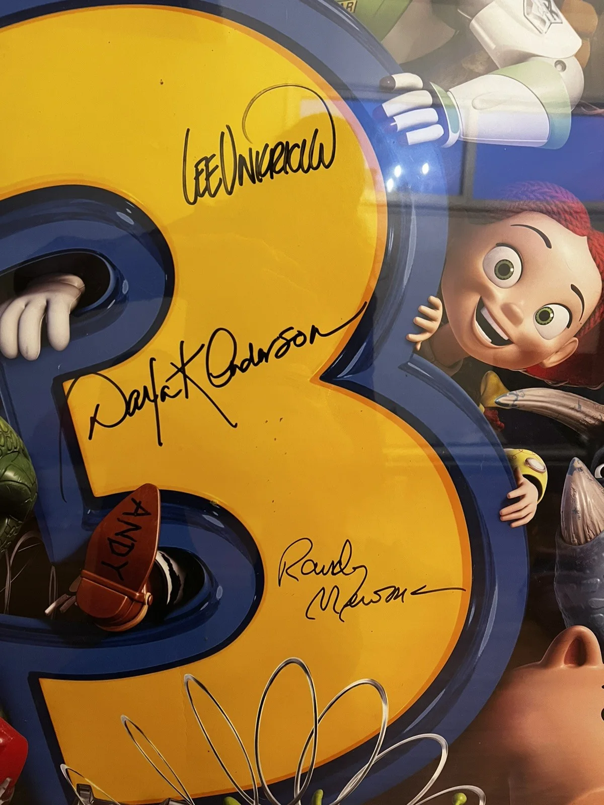*RARE* Signed Autographed 27X40 Movie Poster Toy Story 3, изображение 2