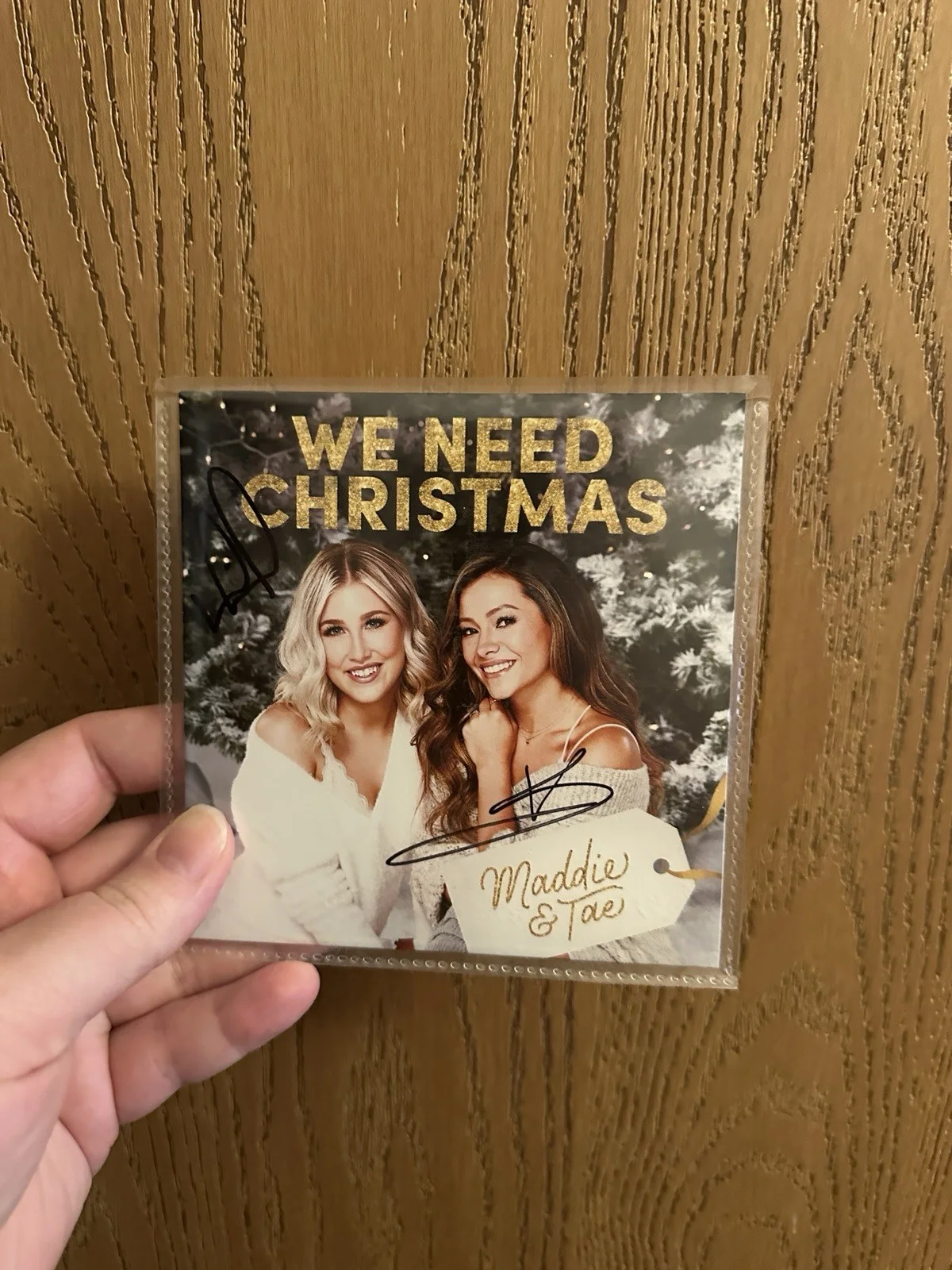 Maddie And Tae Signed Art Cards & Signed We Need Christmas CD (Bundle Of 3), image 3