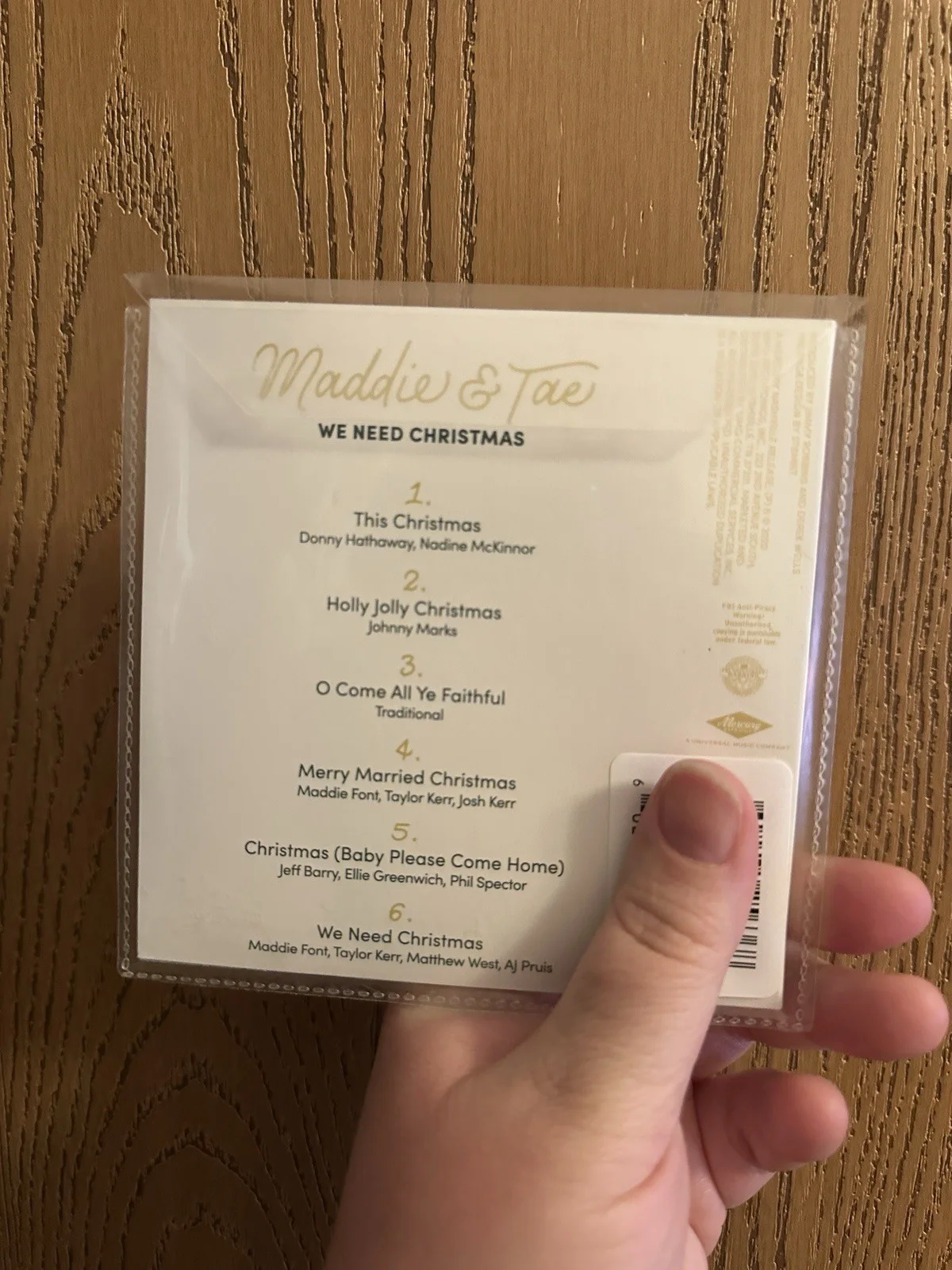Maddie And Tae Signed Art Cards & Signed We Need Christmas CD (Bundle Of 3), image 4