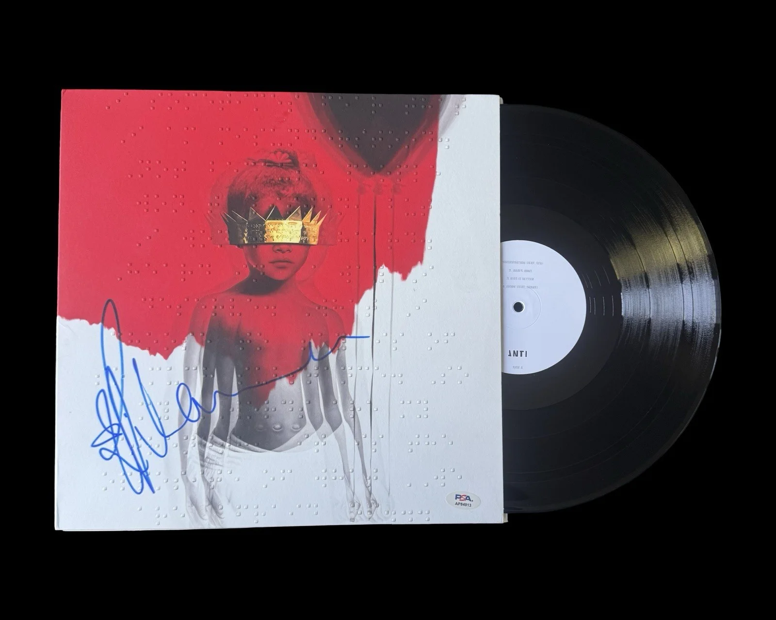 Rihanna Signed Autographed Anti Vinyl Record LP PSA/DNA Authenticated, изображение 2