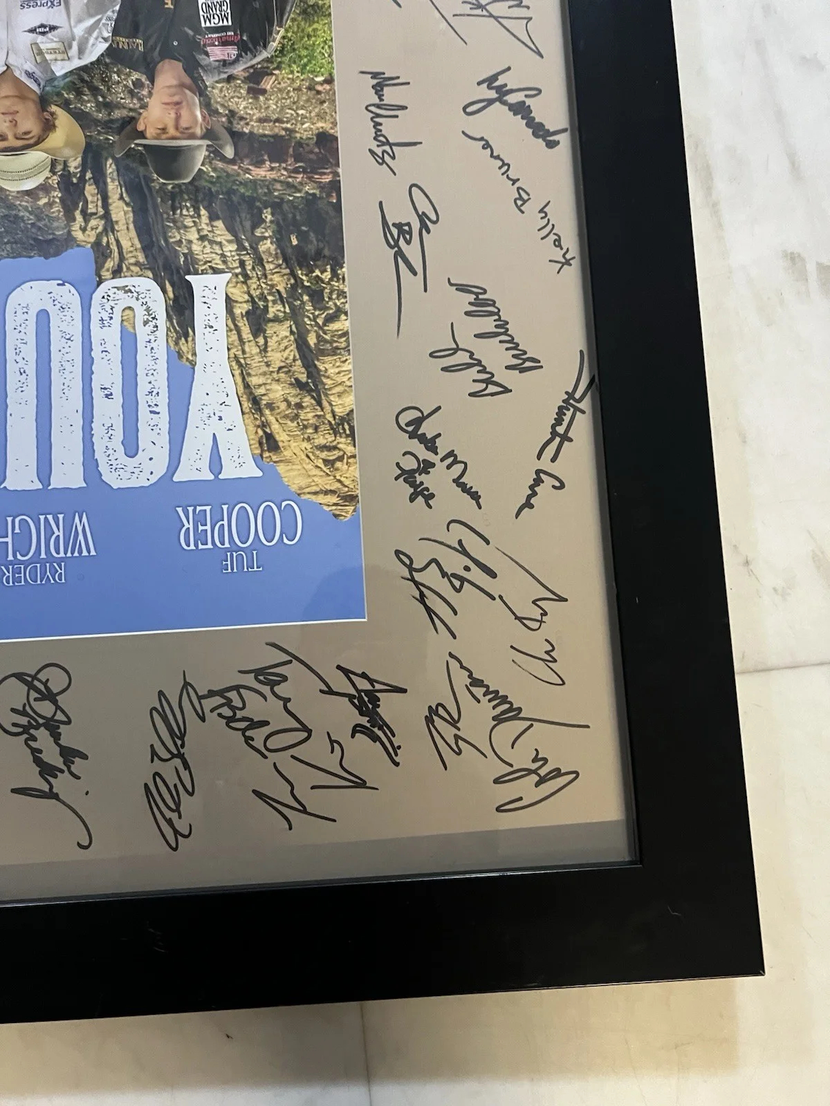 Tuf Cooper, Ryder Wright, Tim O'Connell, Nellie Miller, Tyler Pea — Young Guns NFR 2018 Original Signed Poster Tuf Cooper Ryder Wright O'Connell, image 3