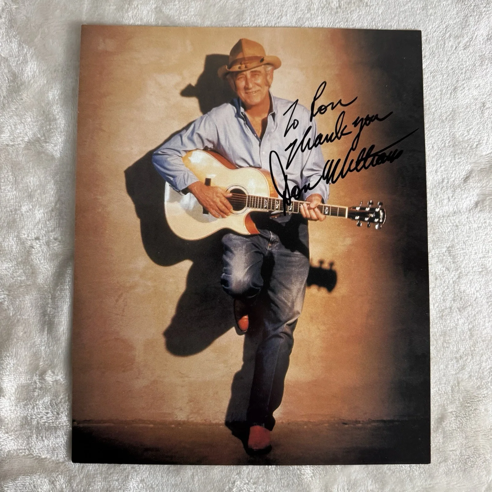 Don Williams Autographed Photo W/Unused Ticket From Show Cotillion Wichita Ks, изображение 2