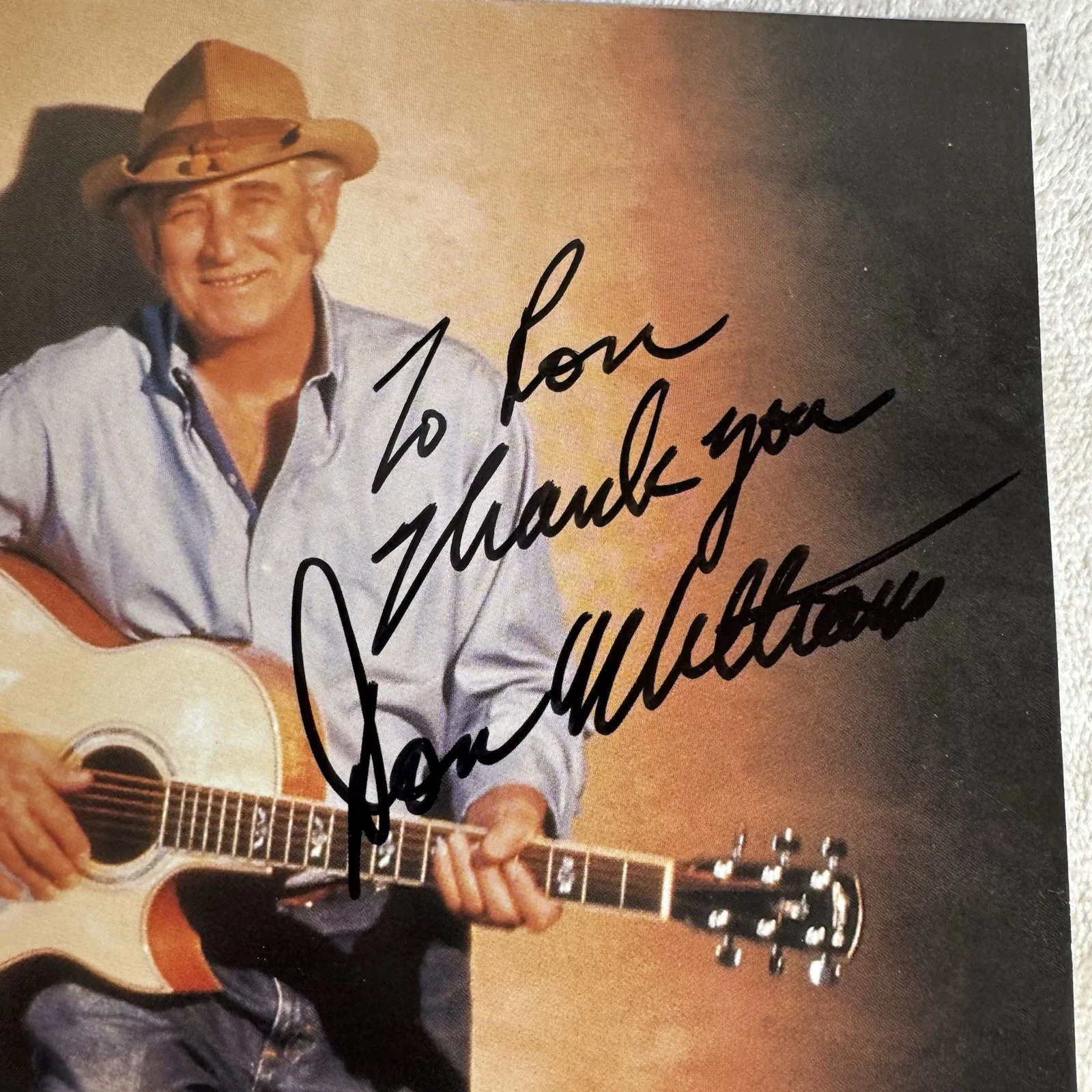 Don Williams Autographed Photo W/Unused Ticket From Show Cotillion Wichita Ks, изображение 3