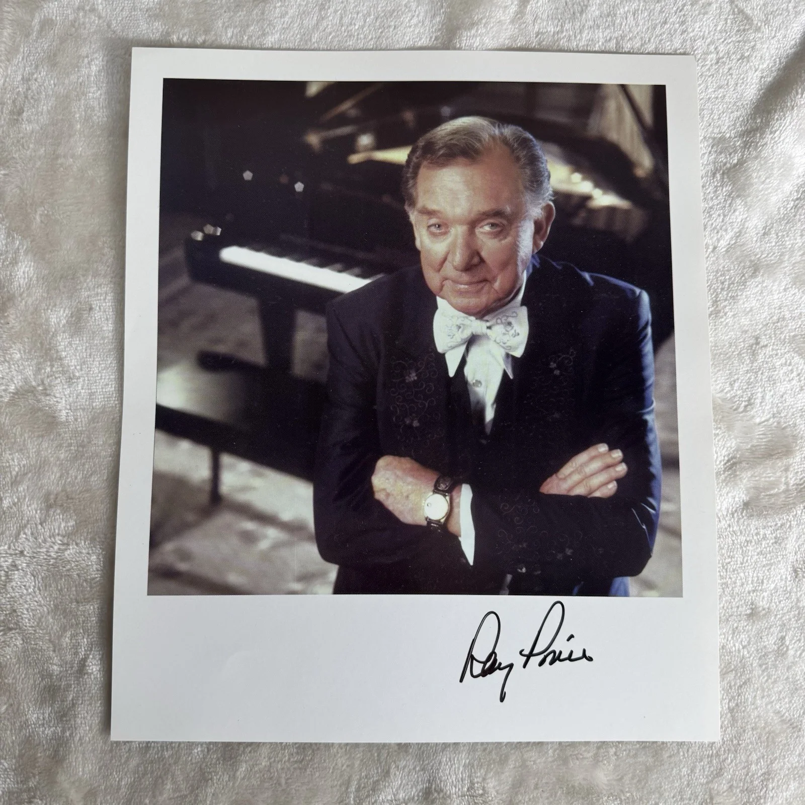Ray Price Country Legend Autographed Photo 8 X 10 W/Original Concert Tickets, изображение 2