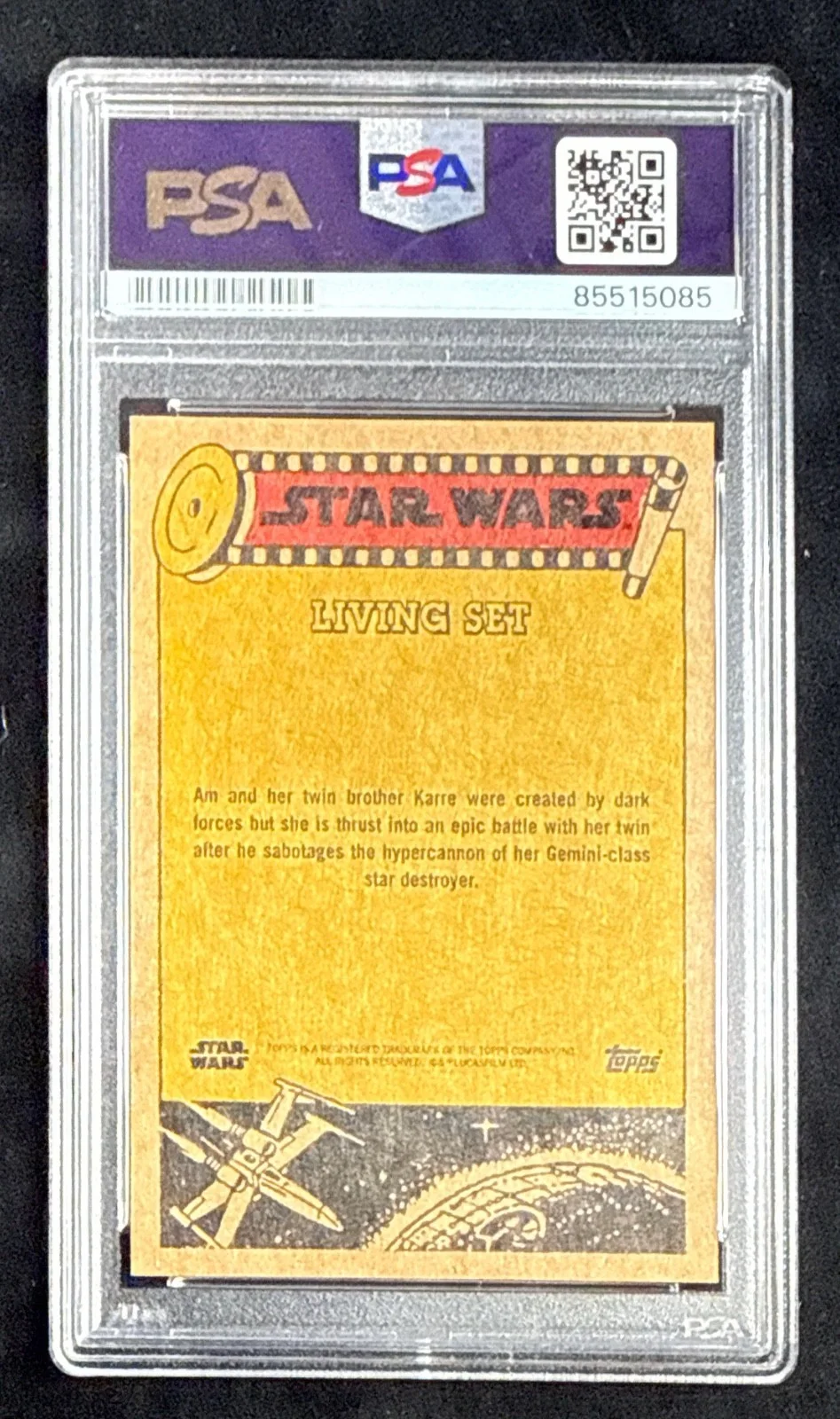 Alison Brie — Alison Brie Signed 2015 Star Wars Trading Card RARE!! PSA 85515085, image 3