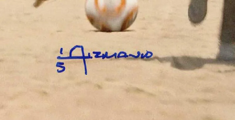 CHRISTIAN ALZMANN SIGNED 11x14 PHOTO BB-8 CONCEPT ARTIST ILM STAR WARS BECKETT, изображение 2