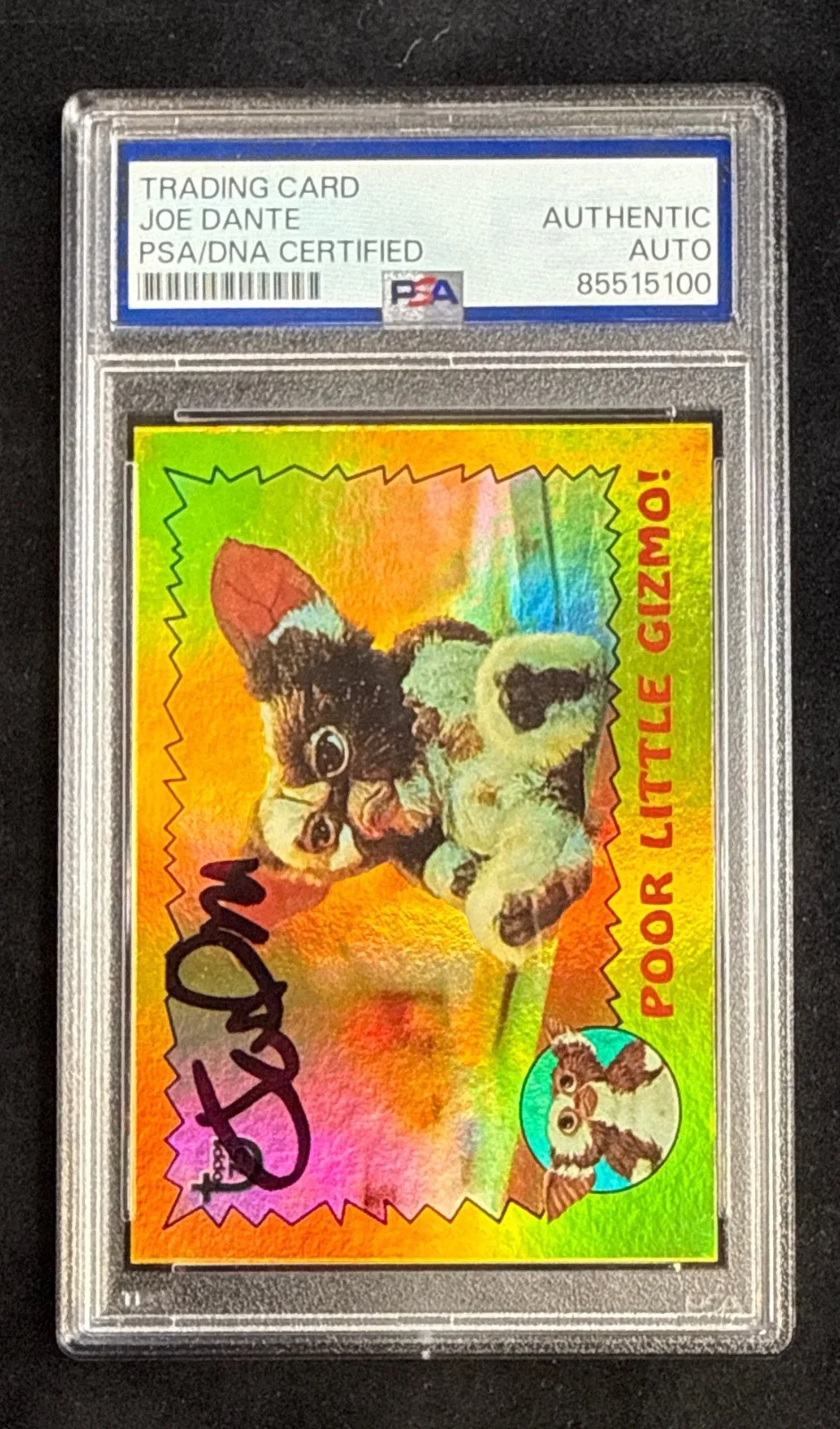 Joe Dante — Joe Dante Signed 2013 Topps 75th Ani Rainbow Refractor Gremlins #84 Trading Card, изображение 2