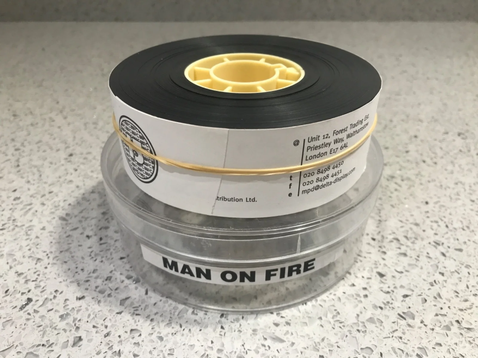 35mm Movie Trailer Film Cell Cinema Reel - MAN ON FIRE (2004) Denzel Washington, изображение 2