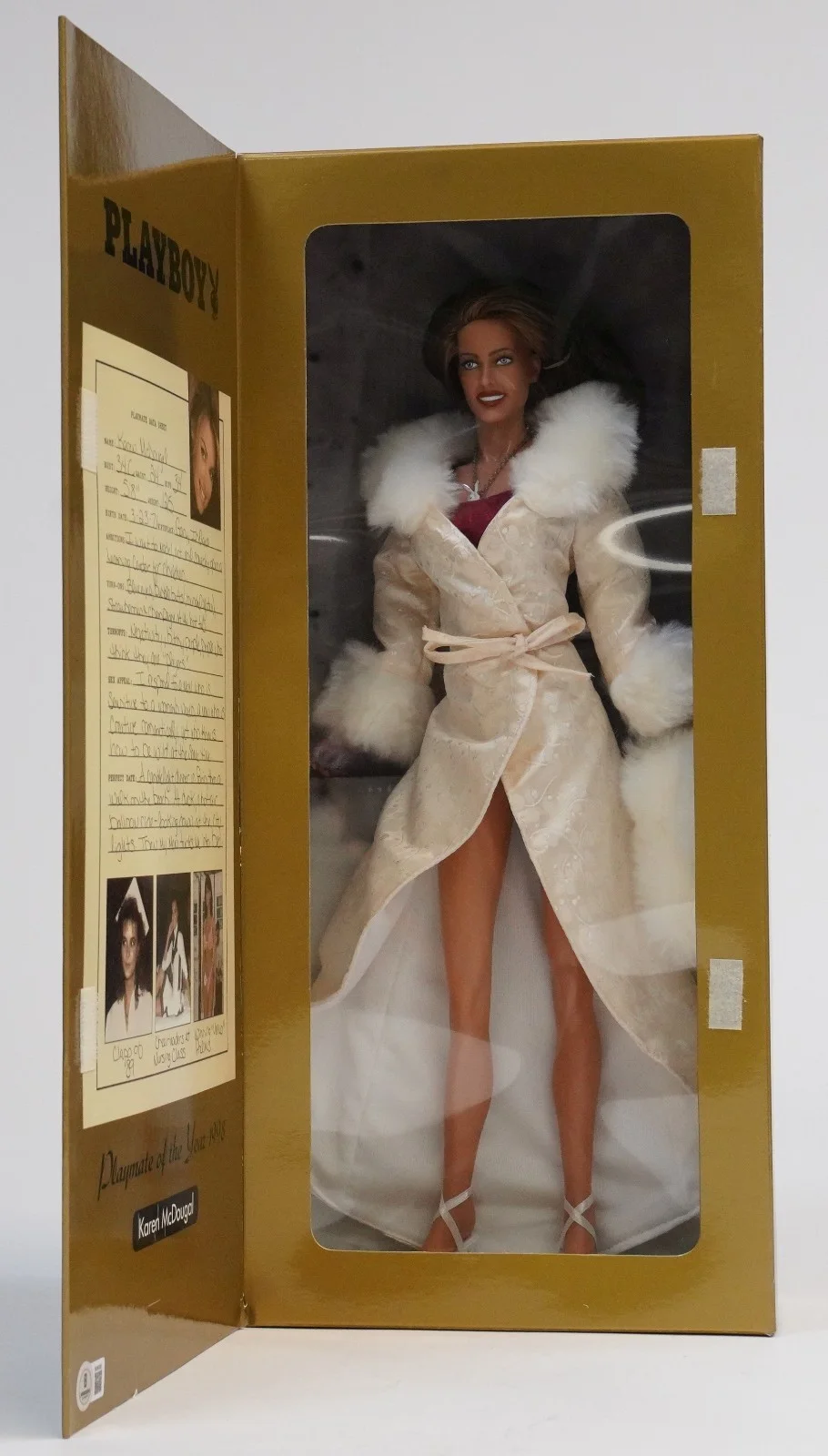 Karen McDougal — Karen McDougal Signed 2002 Playboy Playmate PMOY 1998 Fashion Doll BAS COA Auto, image 4