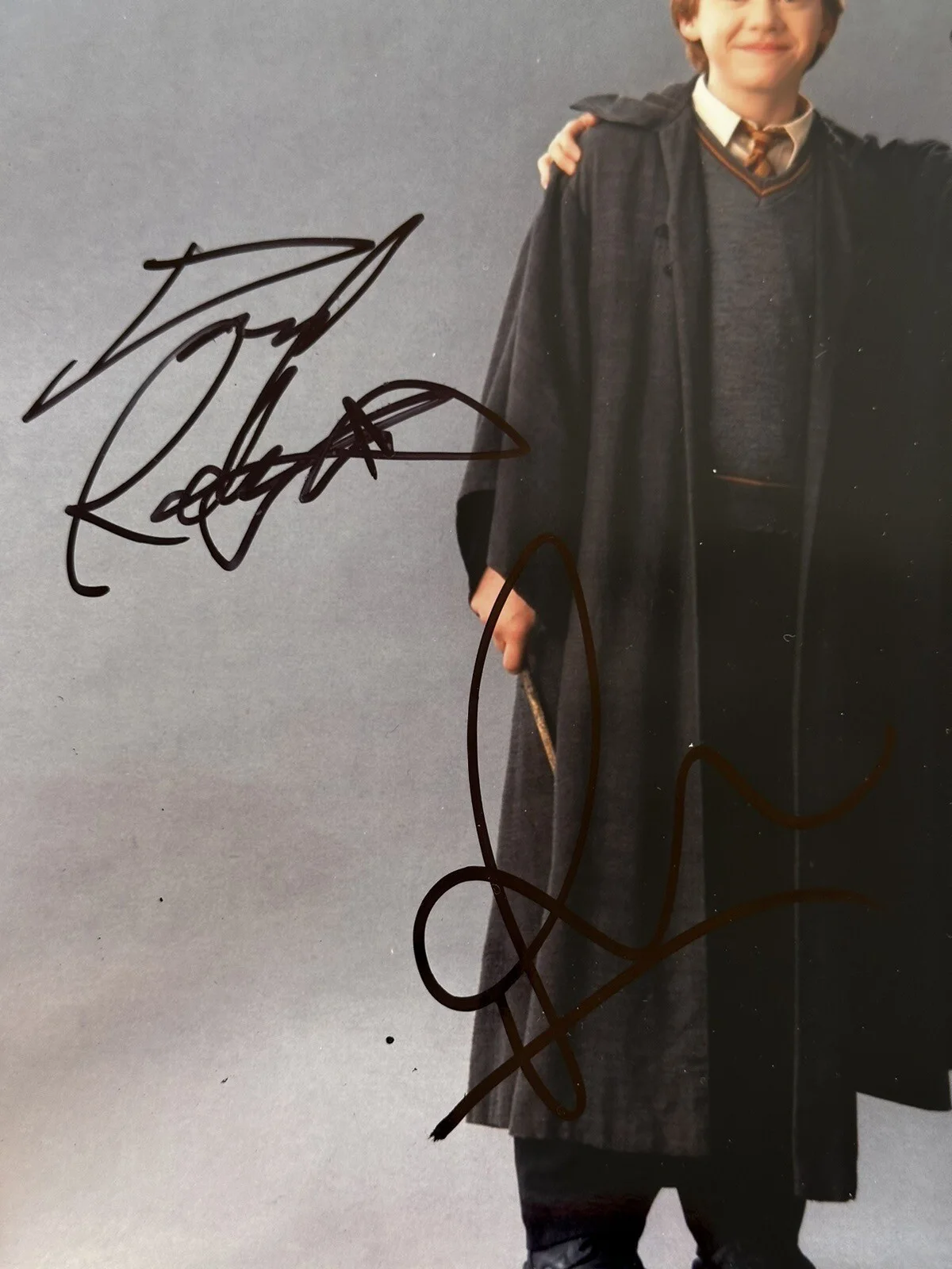 Daniel Radcliffe, Rupert Grint — Daniel Radcliffe & Rupert Grint Signed Harry Potter 8x10 photo In Person. Proof, изображение 2