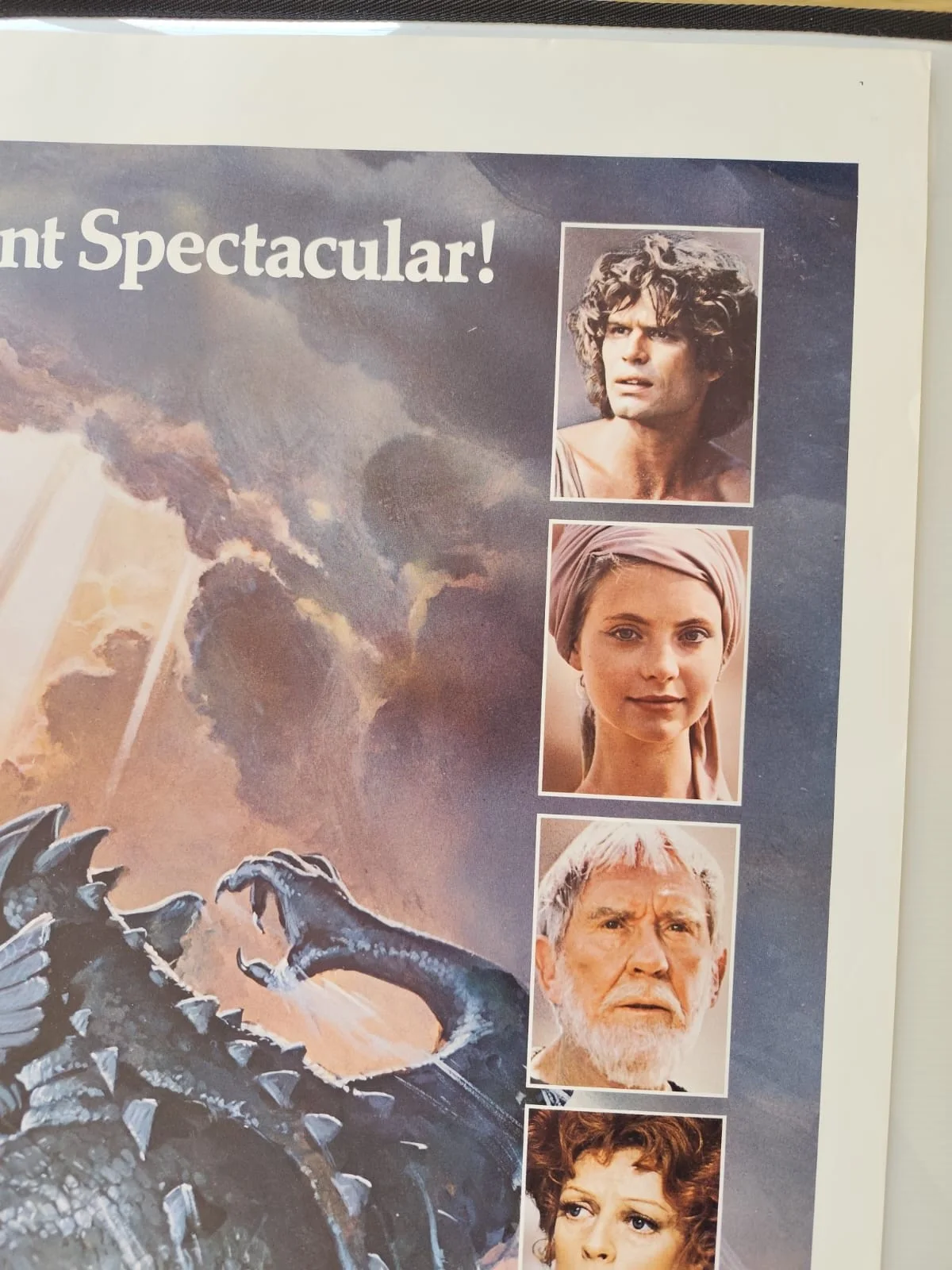 🎯 Clash of the Titans (1981) Blue‑Style Adv – Unfolded – Light Border Creasing, изображение 3