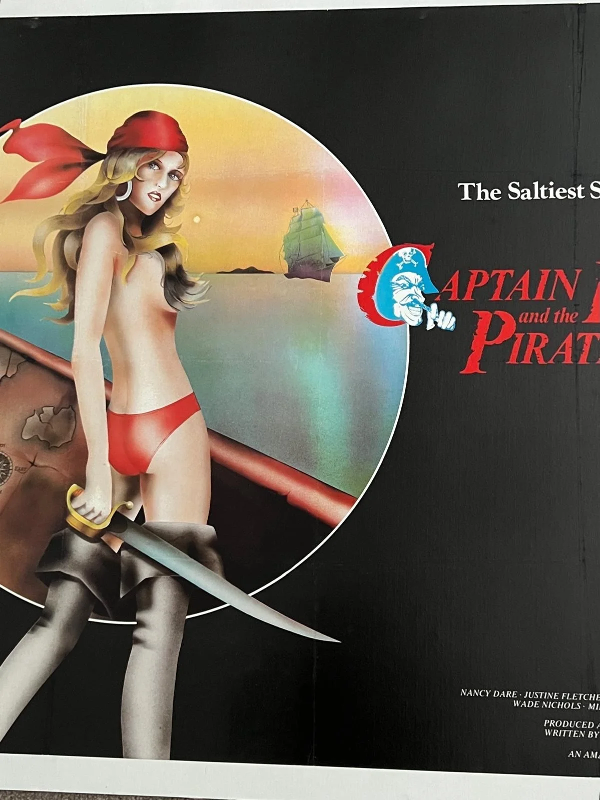 Captain Lust And The Pirate Women British Quad LINEN BACKED Poster 1977 30x40”, изображение 3