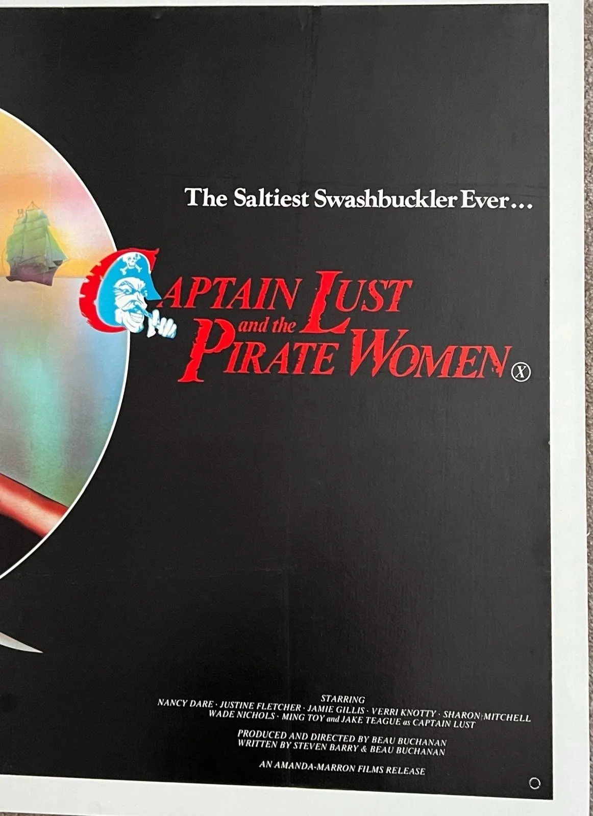 Captain Lust And The Pirate Women British Quad LINEN BACKED Poster 1977 30x40”, изображение 4