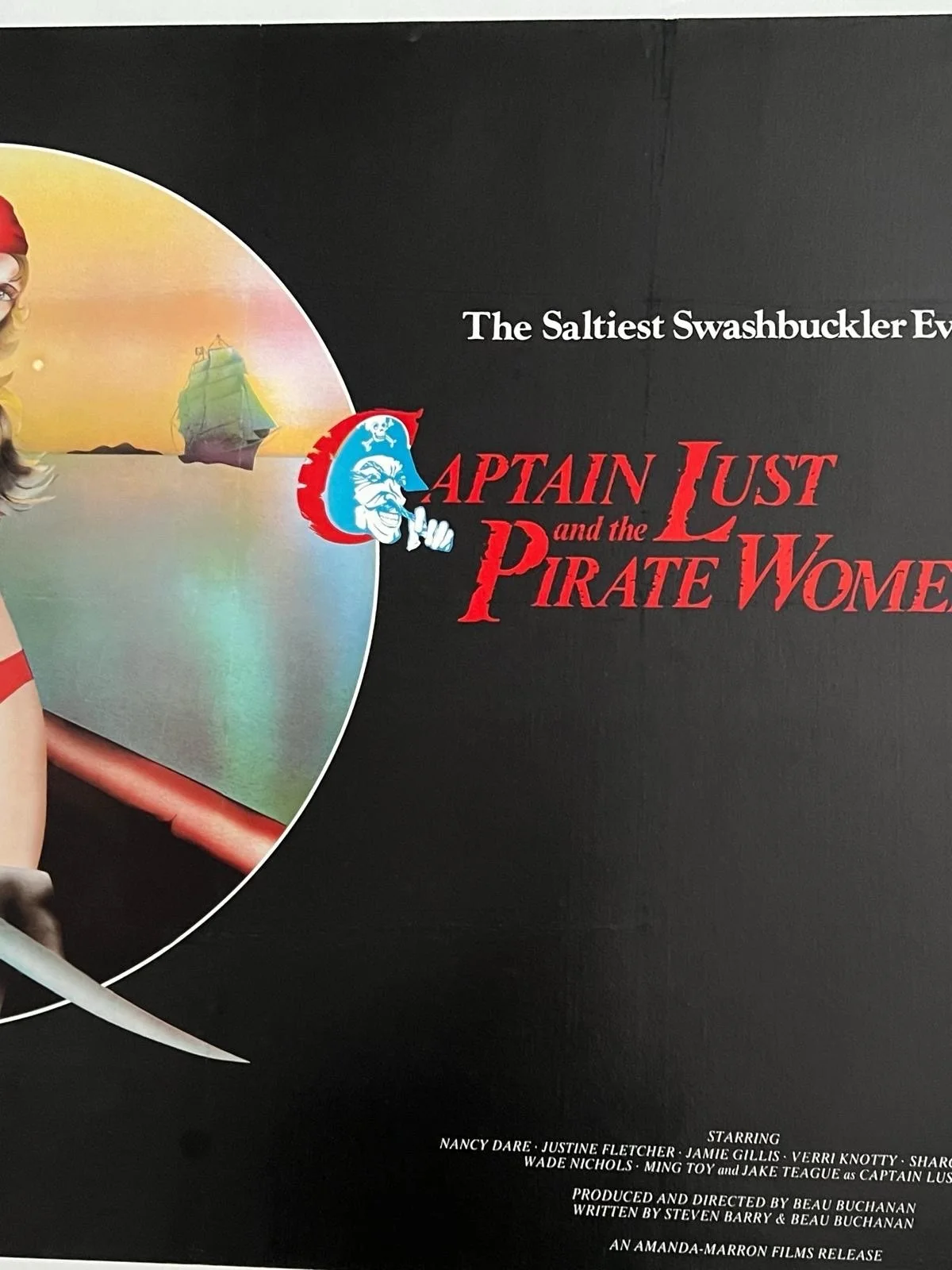 Captain Lust And The Pirate Women British Quad LINEN BACKED Poster 1977 30x40”, изображение 5