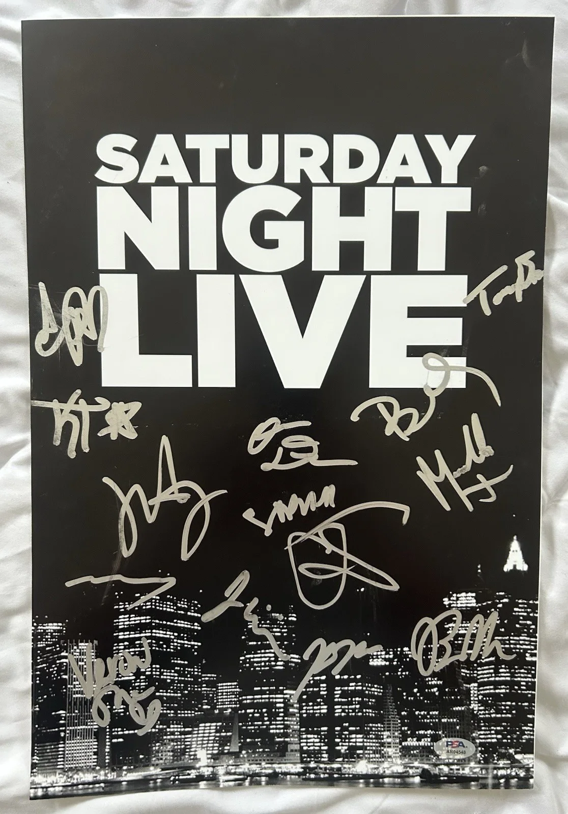 SEASON 51 CAST — Saturday Night Live SNL Season 51 Cast Signed 12x18 Poster Keenan JSA COA, изображение 2