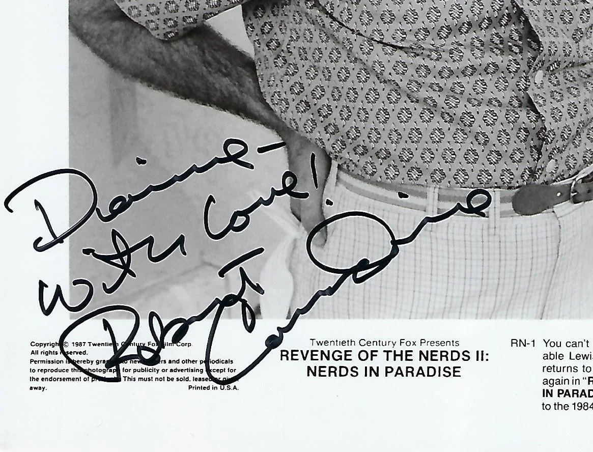 Robert Carradine — Robert Carradine signed Promo Photo Revenge of the Nerds II Nerds in Paradise, изображение 2