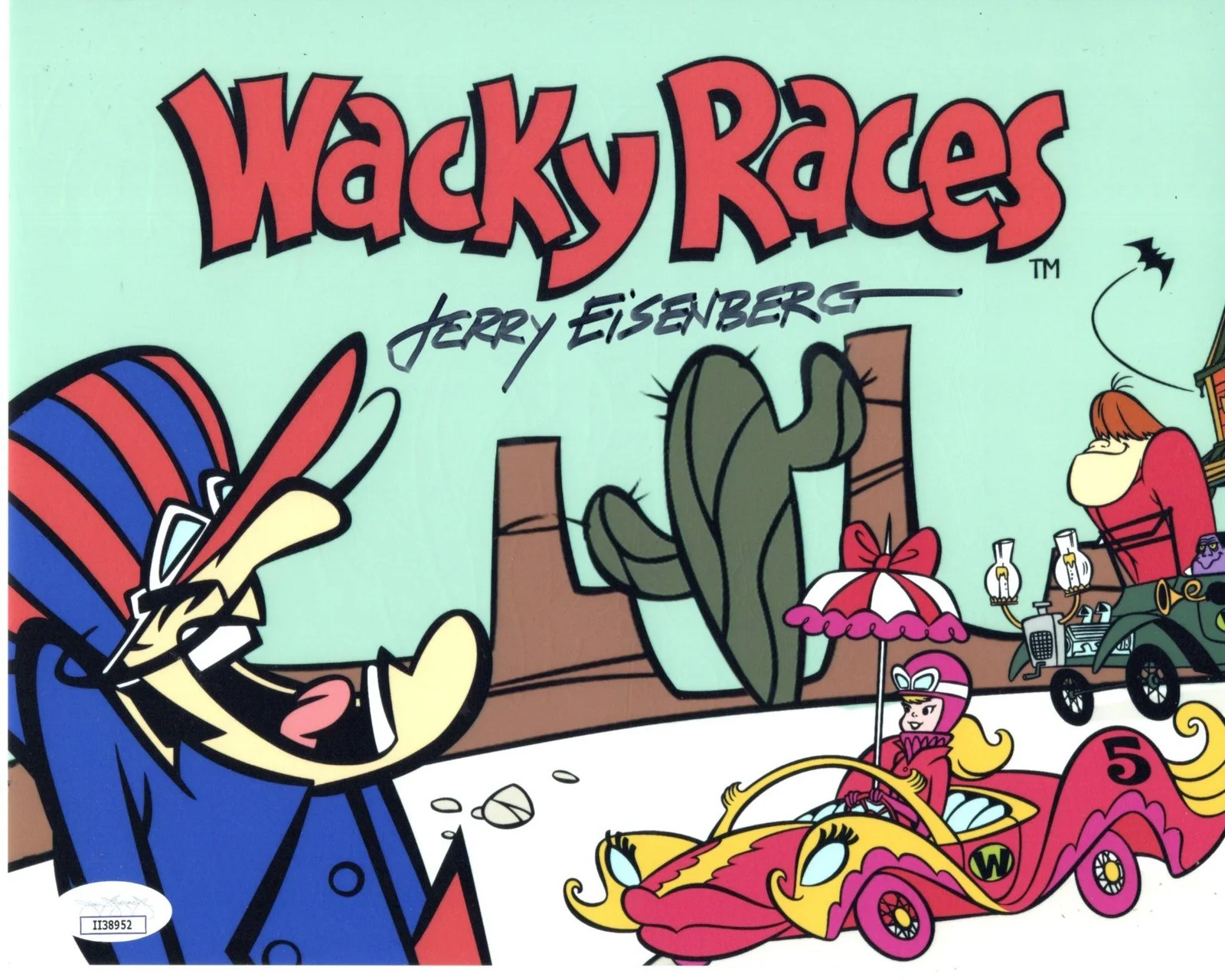 Jerry Eisenberg — Jerry Eisenberg signed 8x10 Photo Artist - Wacky Races JSA Authentication