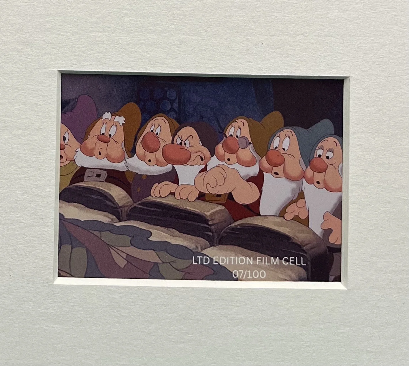 SNOW WHITE . And the Seven Dwarfs. 35mm Film Cell Mounted Display, изображение 2