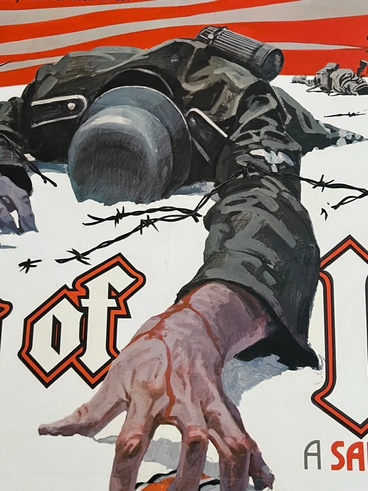 Cross of Iron British Quad Film Poster LINEN BACKED 1977 30x40” James Coburn, изображение 5