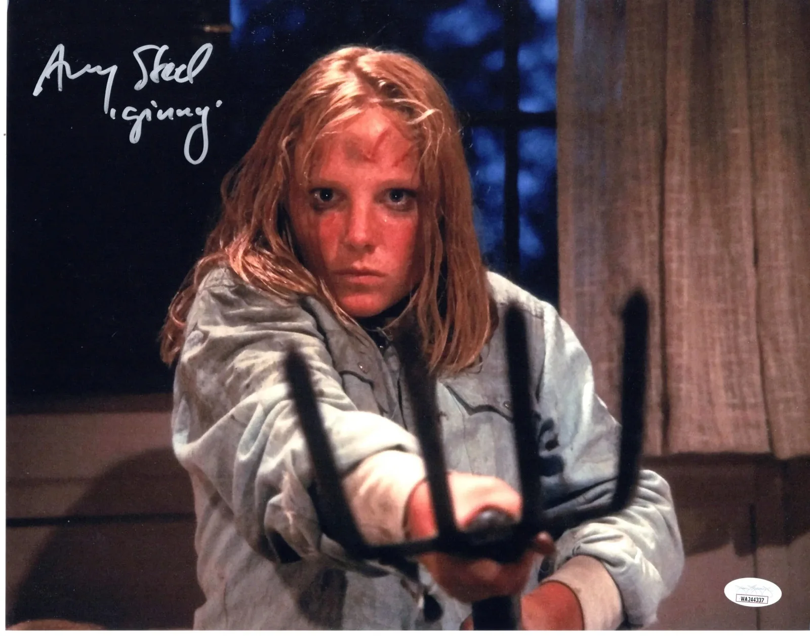 Amy Steel — Amy Steel signed 11x14 Photo Ginny Field Friday the 13th Part 2 JSA