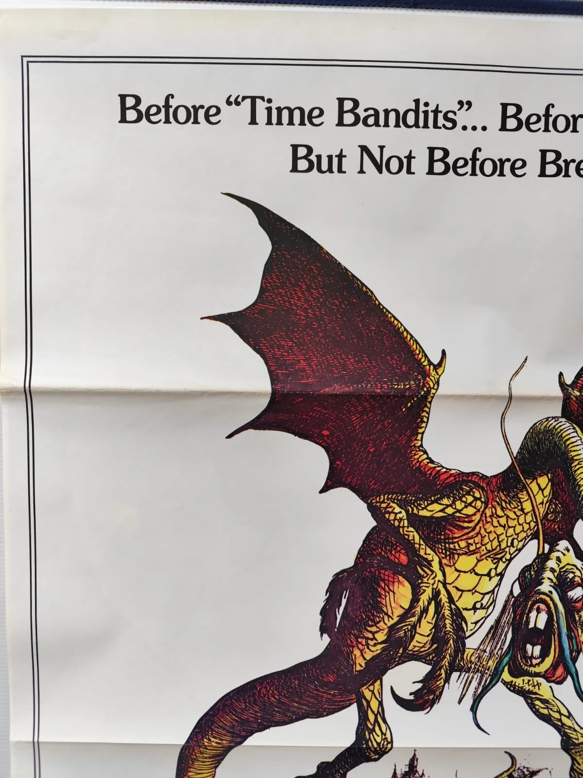 🎯 Jabberwocky (1980s Re‑Release) Original One Sheet Poster – Tri‑Folded, image 2