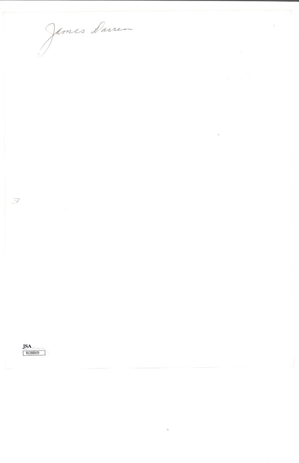 JAMES OSCARARREN SIGNED JSA "GIDGET "TEEN IDOL 8X10 AUTHENTICATED COA #P41584, изображение 3