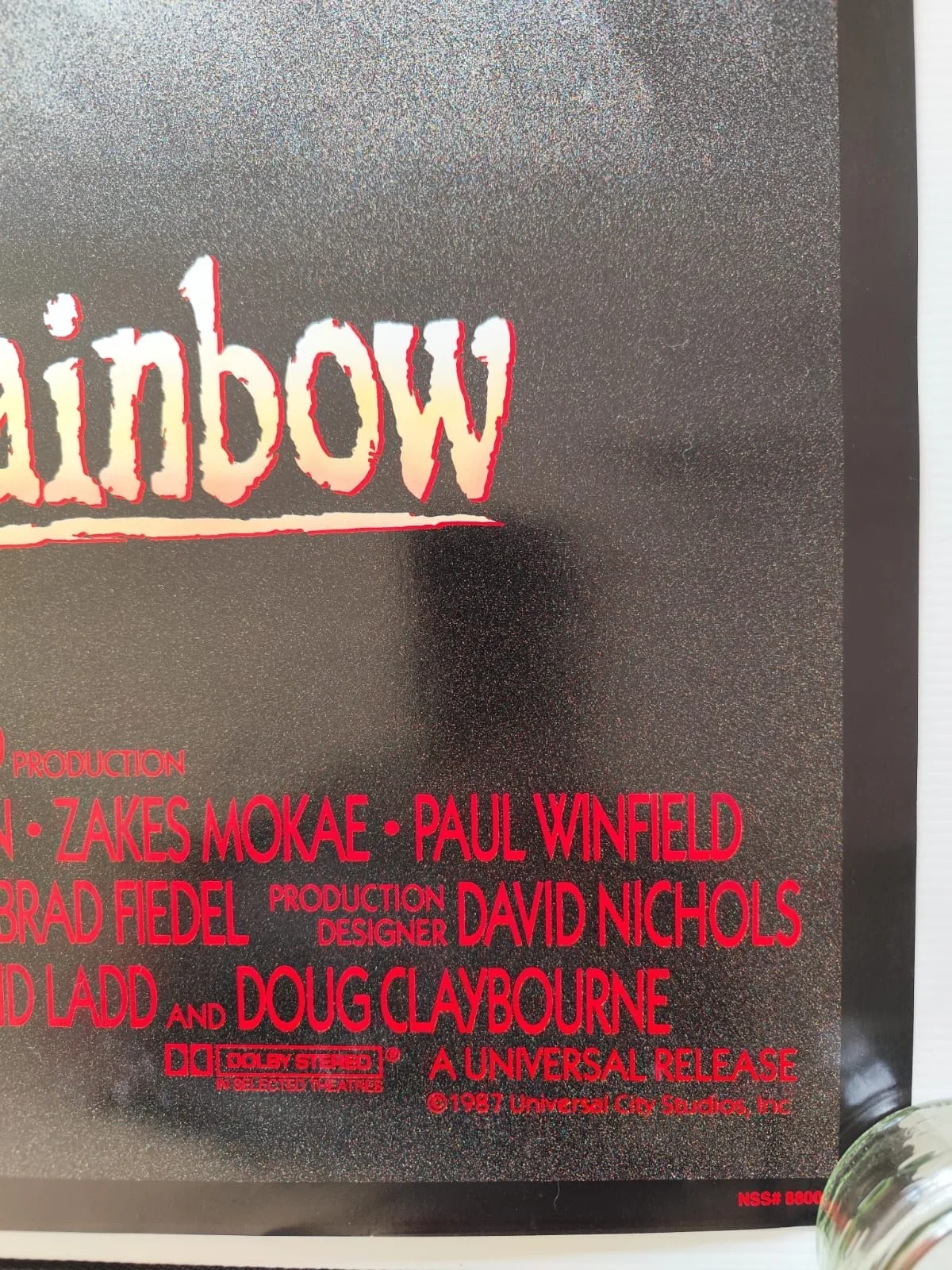 🎯 Serpent & the Rainbow (1988) Original One Sheet Poster – Unfolded – Excellent, изображение 2