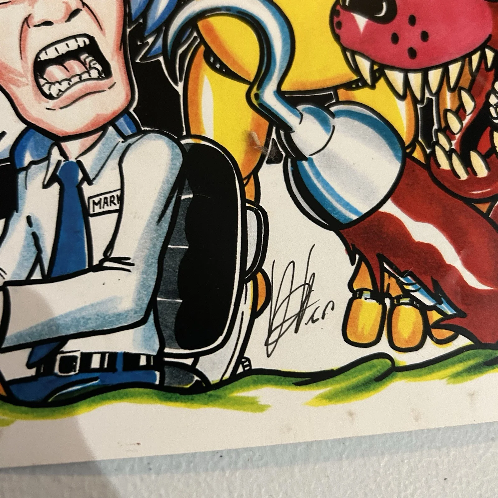 Five Nights Freddys Signed Poster Vile Consumption 11x17” RR21-G3 VP, image 4