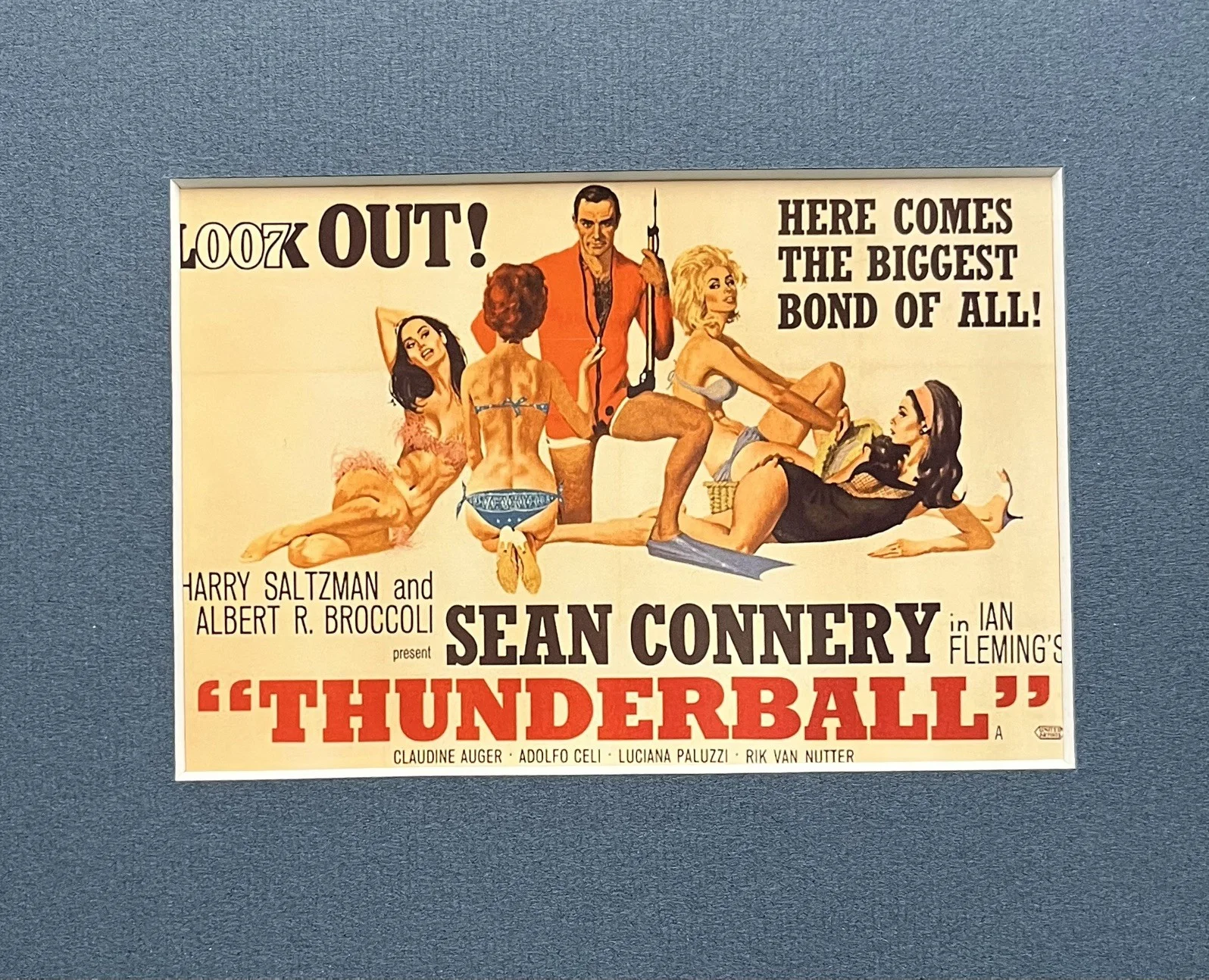 007 JAMES BOND. THUNDERBALL. 35mm Film Cell Mounted Display, image 3