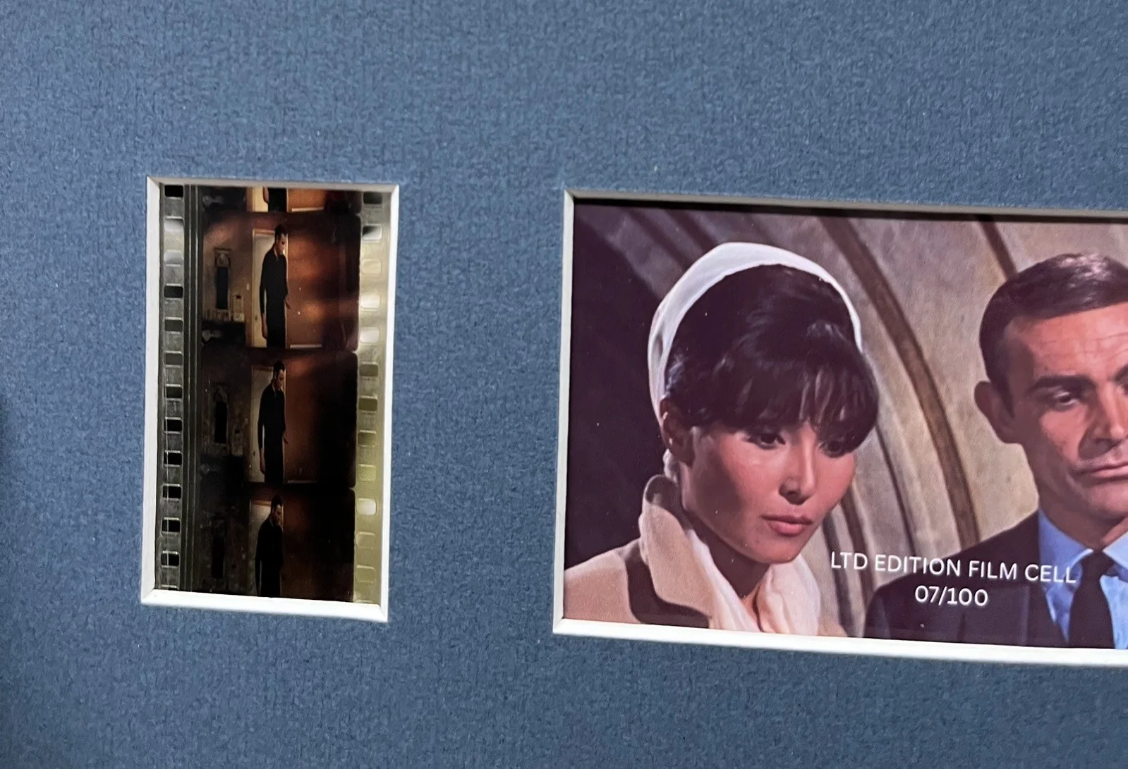 007 JAMES BOND. THUNDERBALL. 35mm Film Cell Mounted Display, image 4