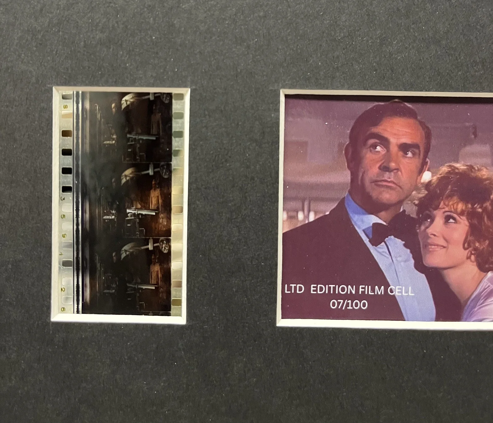 007 JAMES BOND. DIAMONDS ARE FOREVER. 35mm Film Cell Mounted Display, image 4