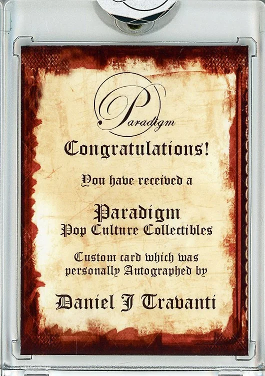 Daniel J Travanti — -HILL STREET BLUES- DANIEL J TRAVANTI Signed/Autograph/Auto Certified TV Card, изображение 2