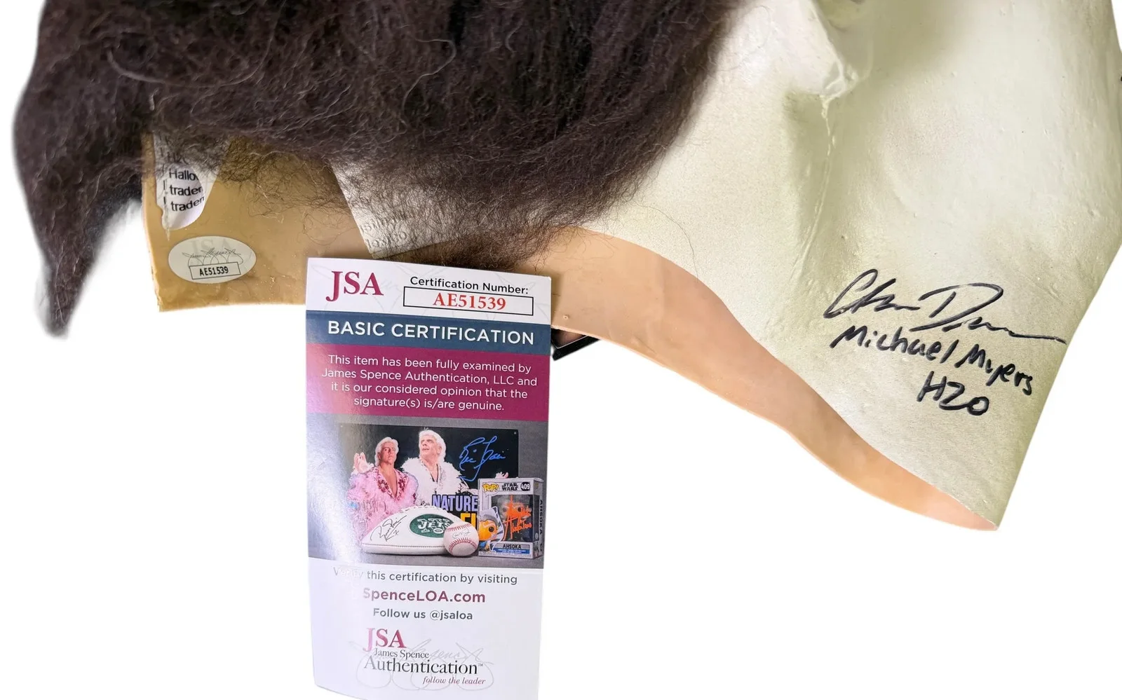 Chris Durand — Chris Durand signed Michael Myers Mask - Halloween H20 JSA Authentication, image 4